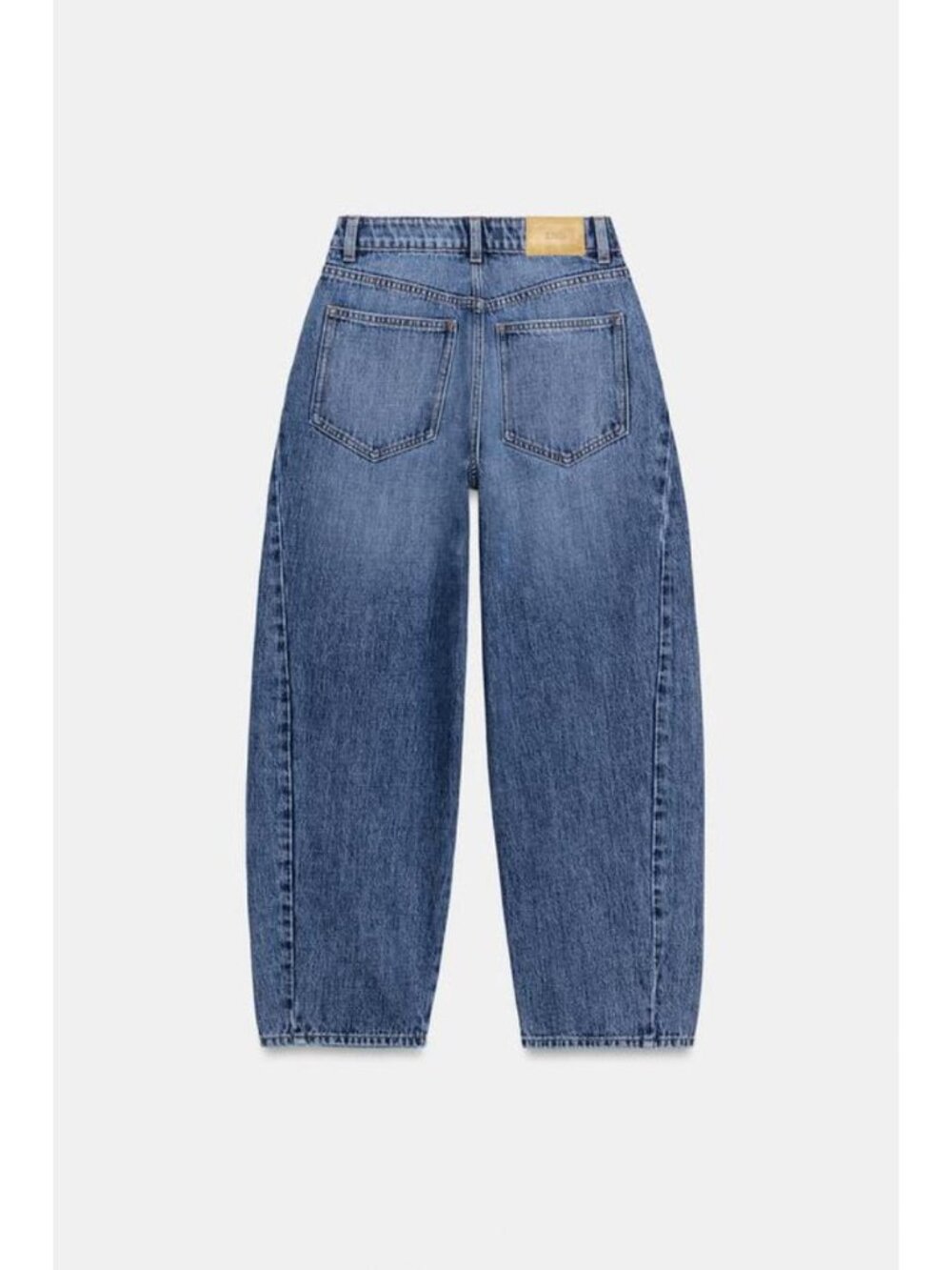 ZARA Z1975 HIGH-RISE BARREL JEANS WITH SEAMS 4083/235/427 - Picture 4 of 4